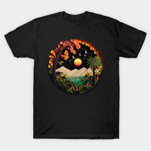 Tropical Quilling Art T-Shirt